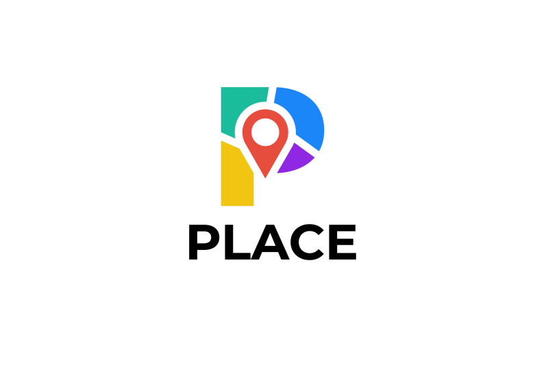 letter-p-location-vector-template-logo-design