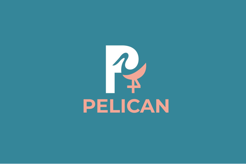 letter-p-pelican-bird-vector-template-logo-design