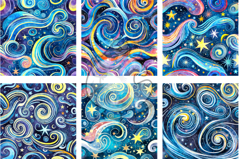 starry-night-watercolor-swirly-sky-background