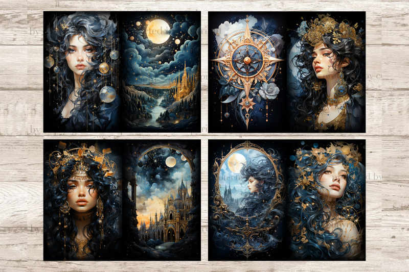 celestial-moon-junk-journal-pages-goddess-picture-collage