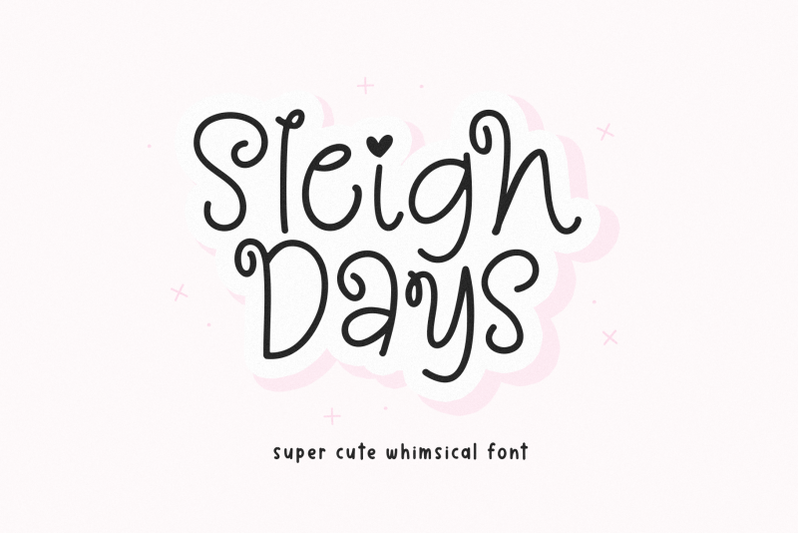 sleigh-days-cute-holiday-font