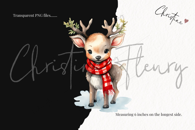 watercolor-christmas-deer-clipart