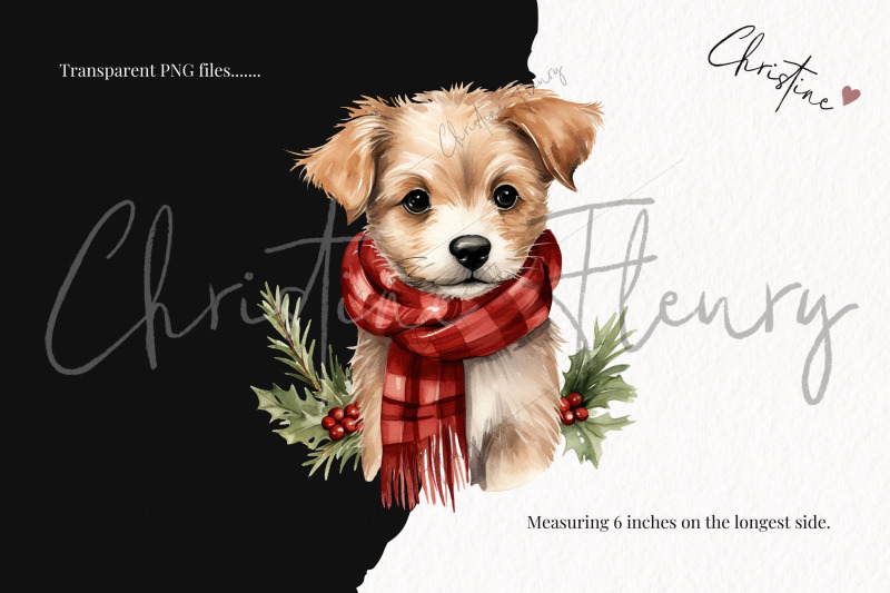 watercolor-christmas-dog-clipart