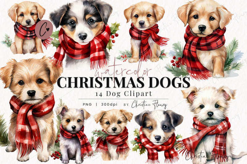 watercolor-christmas-dog-clipart