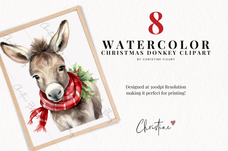 watercolor-christmas-donkey-clipart