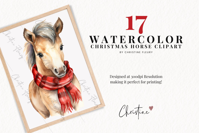 watercolor-christmas-horse-clipart