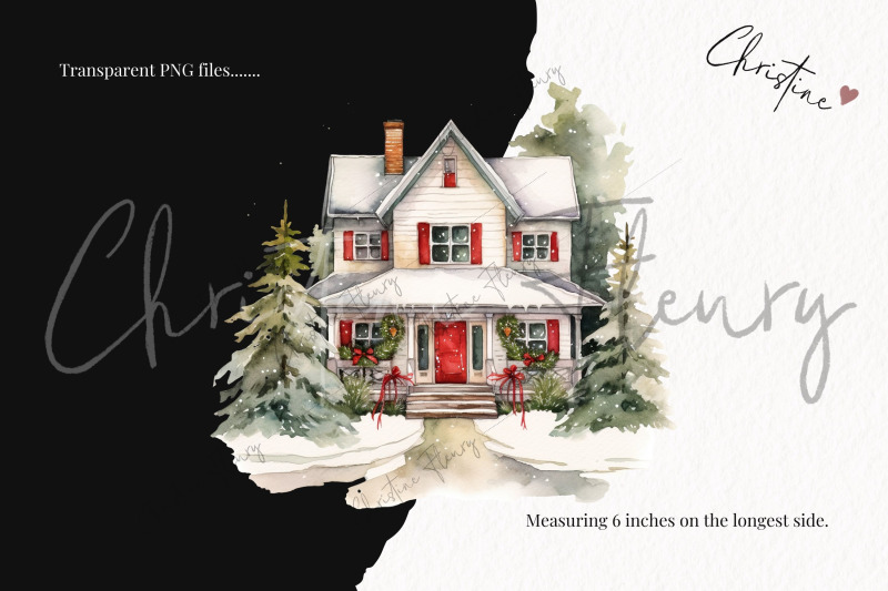 watercolor-christmas-houses-clipart