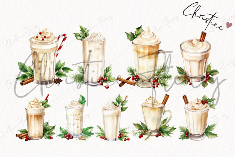 watercolor-eggnog-clipart