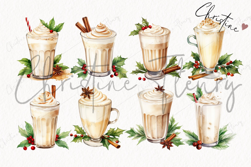 watercolor-eggnog-clipart