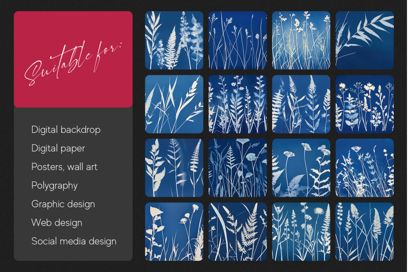 botanical-cyanotype-prints-texture-pack