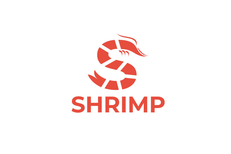 letter-s-shrimp-vector-template-logo-design