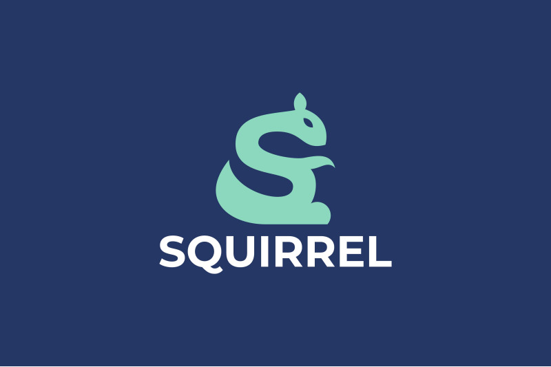 letter-s-squirrel-vector-template-logo-design