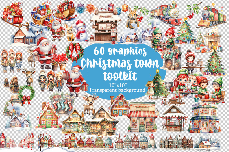 watercolor-christmas-town-toolkit