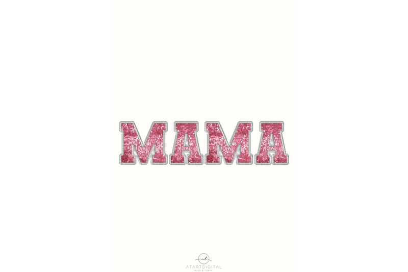 mama-sublimation-png-sequin-letters