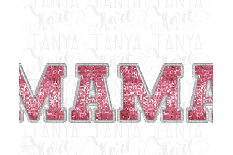 mama-sublimation-png-sequin-letters