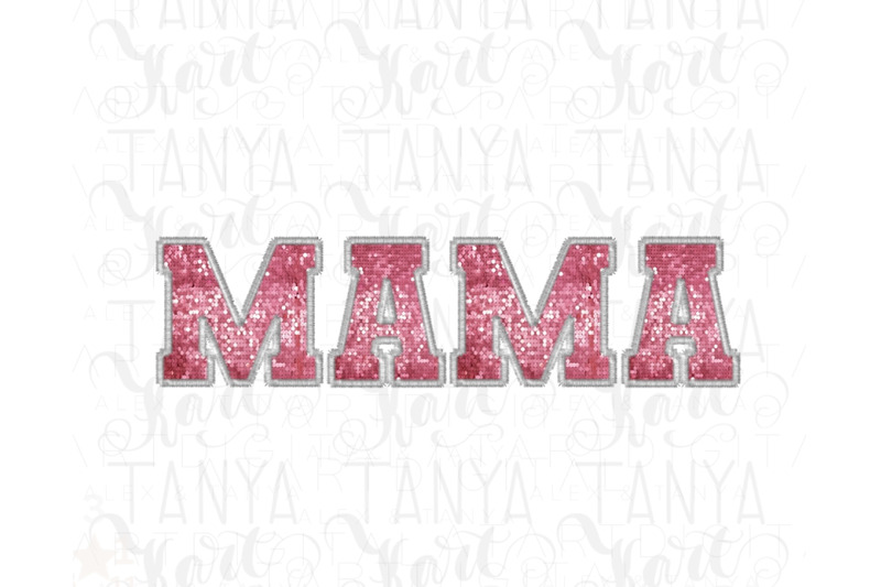 mama-sublimation-png-sequin-letters