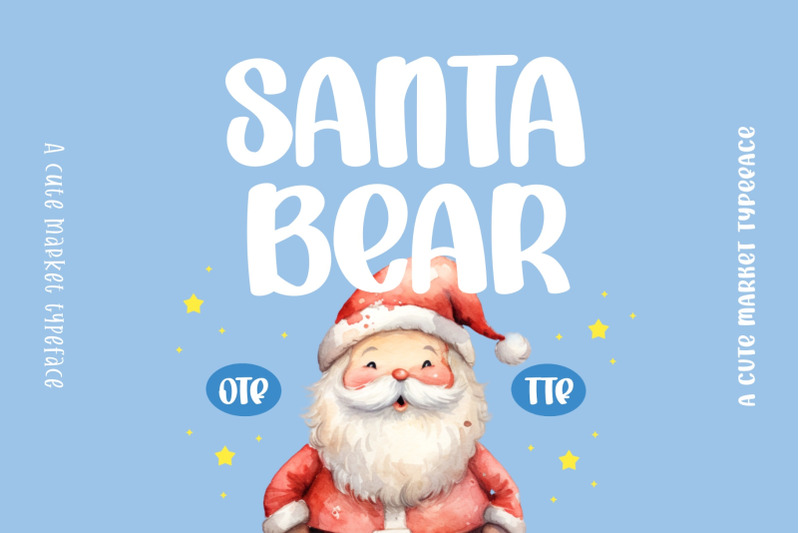 santa-bear-font-brush-font-christmas-typeface-multilingual-font