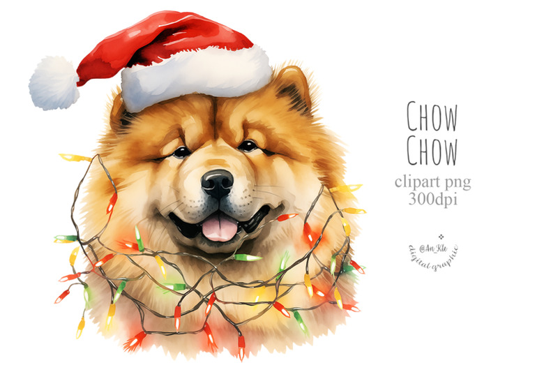 christmas-chow-chow-dog