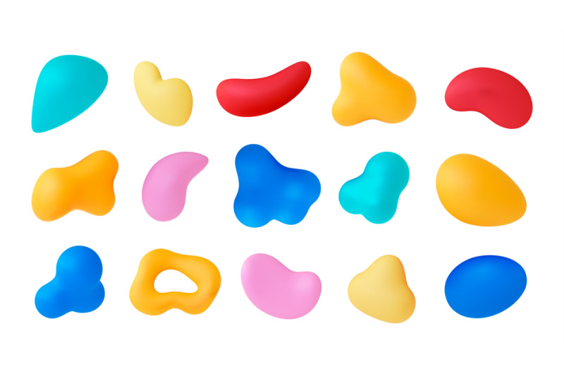 various-3d-abstract-modern-shapes-isolated-liquid-forms-plasticine-r