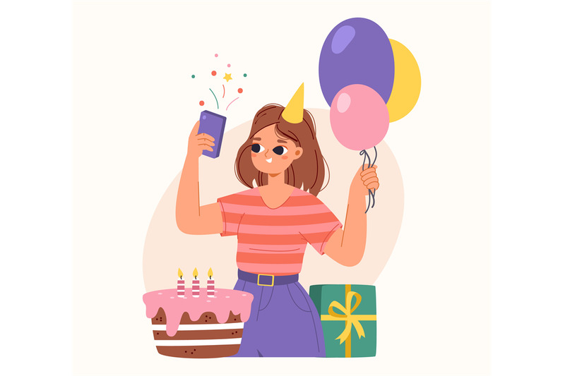 young-girl-going-birthday-party-selfie-cute-student-alone-happy-teen