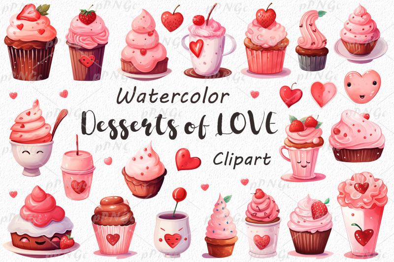 watercolor-love-desserts-clipart