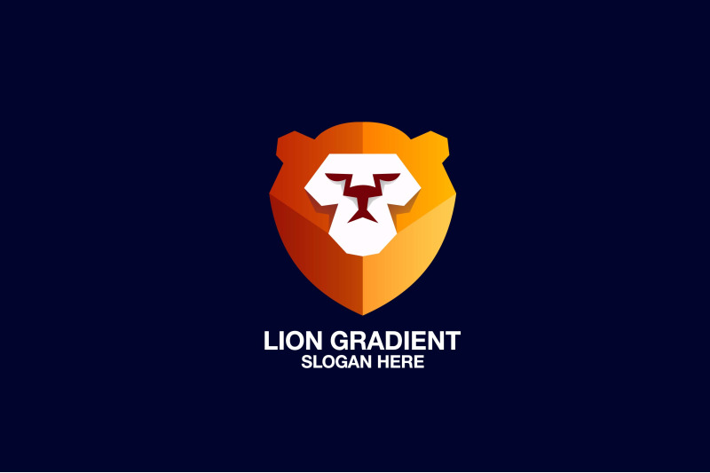 lion-face-vector-template-logo-design