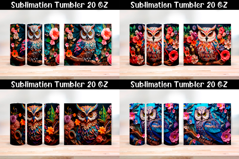 set-paper-animals-sublimation-tumbler-wrap-20-oz