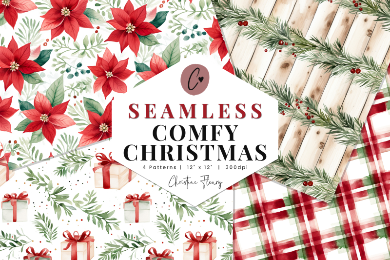 comfy-christmas-digital-paper-mini-pack