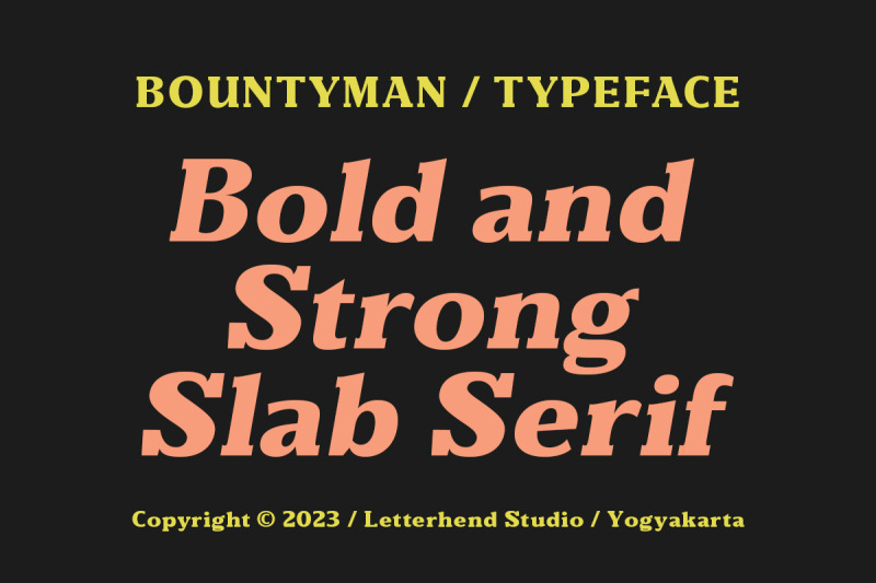 bountyman-typeface