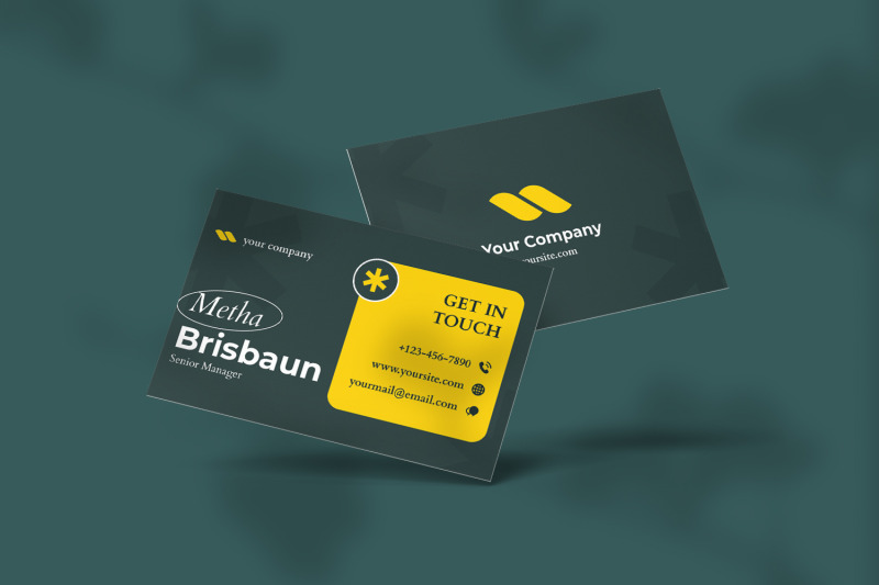 green-business-card
