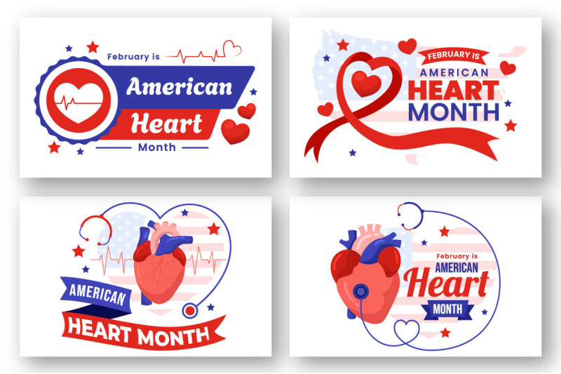 16-february-is-american-heart-month-illustration