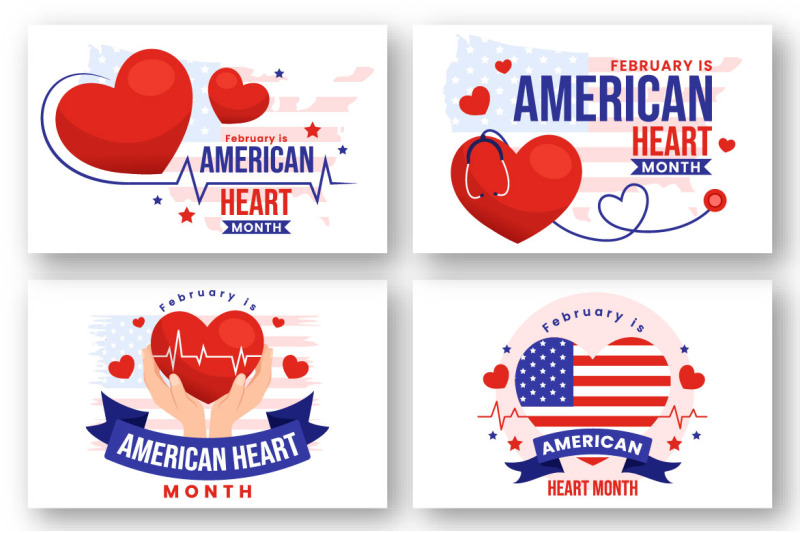 16-february-is-american-heart-month-illustration