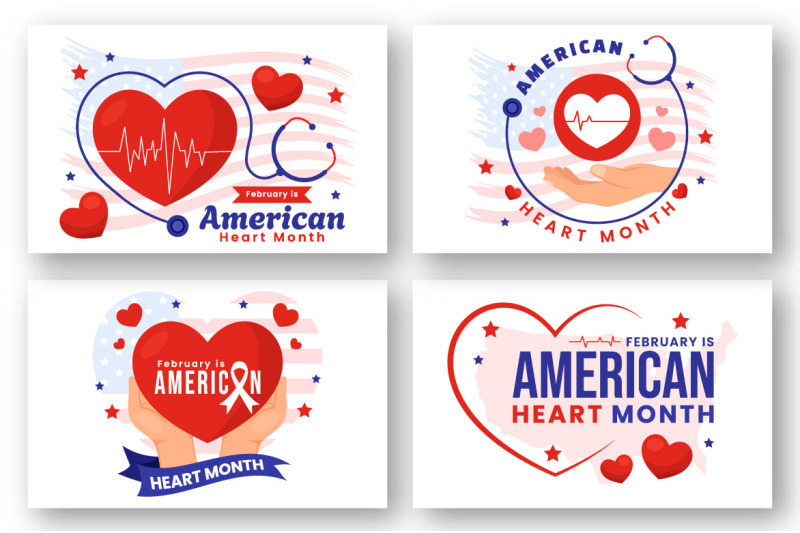 16-february-is-american-heart-month-illustration