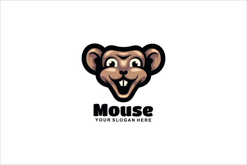 mouse-face-vector-template-logo-design
