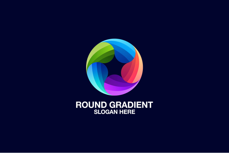 round-gradient-vector-template-logo-design