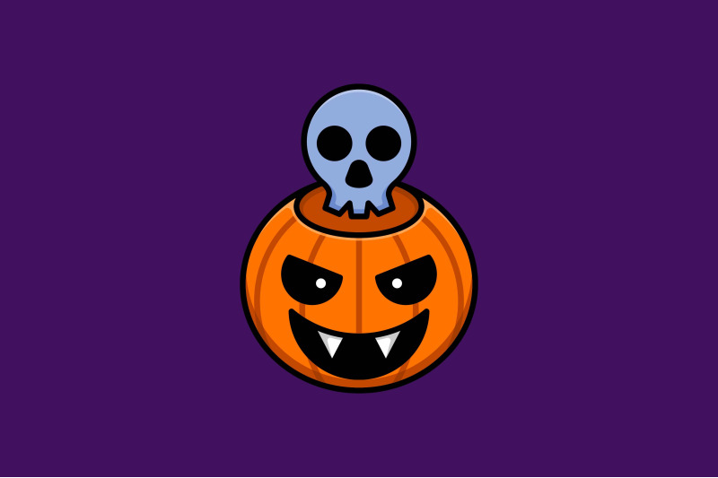 scary-pumpkin-skull-vector-template-logo-design