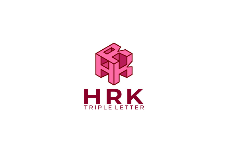 triple-letter-hrk-vector-template-logo-design