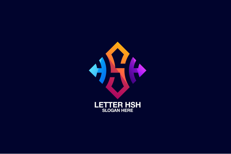 triple-letter-hsh-vector-template-logo-design