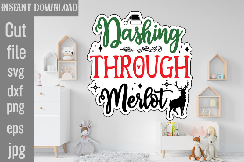 dashing-through-merlot-svg-cut-file-christmas-stickers-svg-cut-file-b