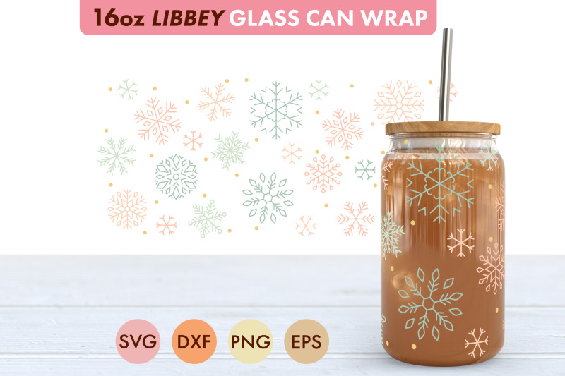 snowflake-pattern-svg-png-16-oz-libbey-glass-can