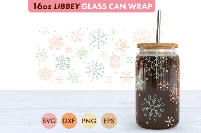 snowflake-pattern-svg-png-16-oz-libbey-glass-can