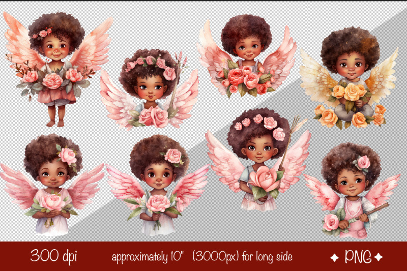 african-american-angel-clipart-baby-angel-bundle-png-valentine-clipart