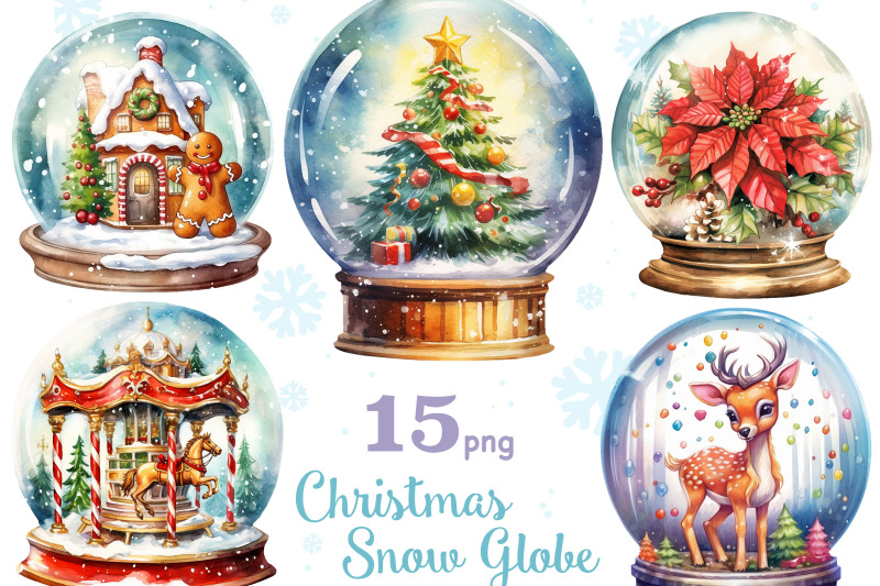 christmas-snow-globe-png-christmas-ball-clip-art-set