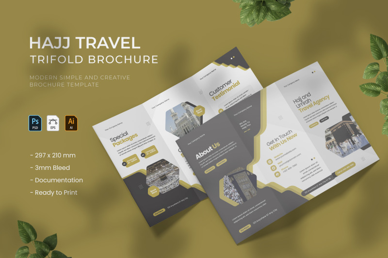 hajj-travel-trifold-brochure