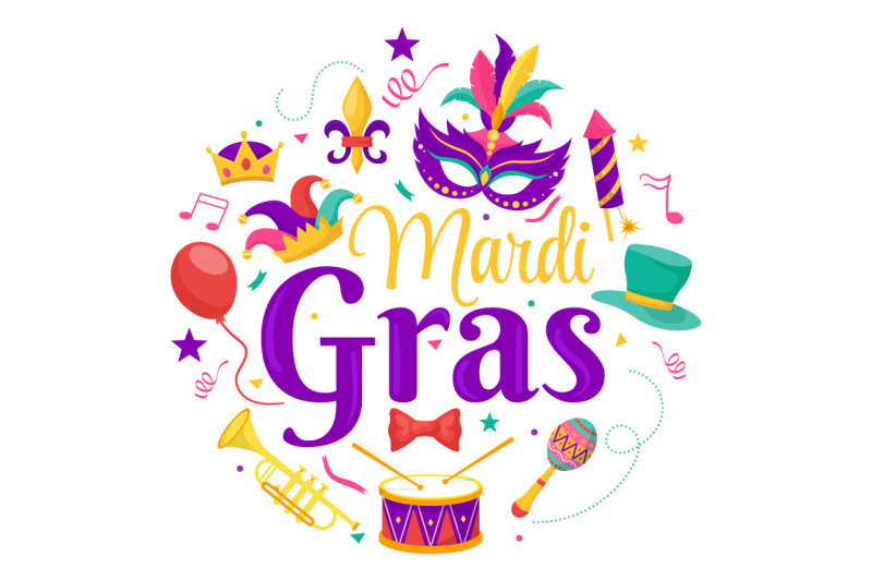 14-mardi-gras-carnival-illustration