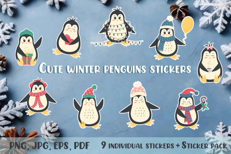 cute-winter-penguins-stickers