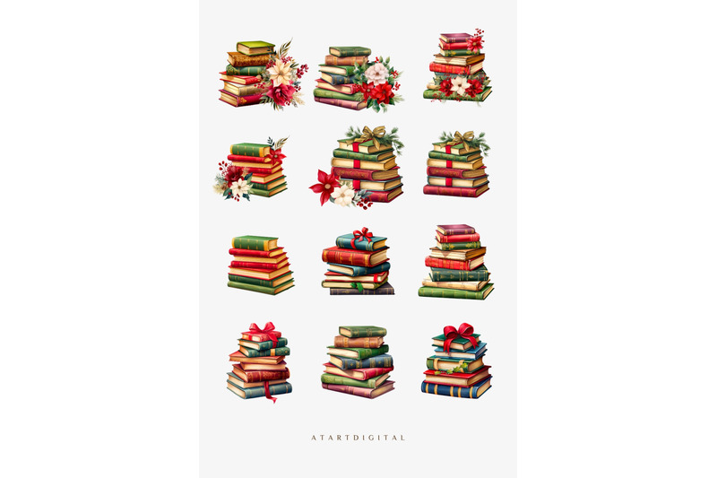 classic-christmas-book-stack-vintage-book-clipart