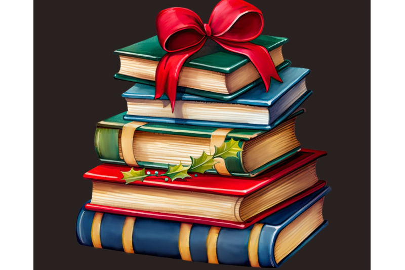 classic-christmas-book-stack-vintage-book-clipart