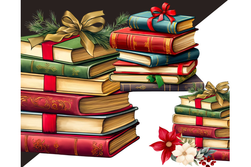 classic-christmas-book-stack-vintage-book-clipart