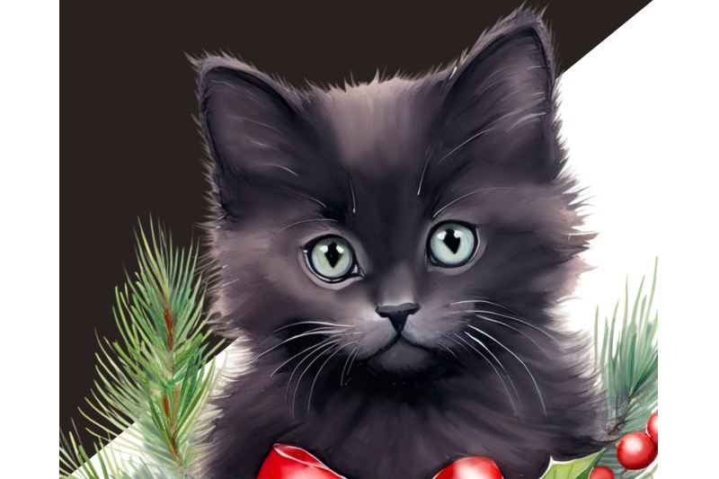 watercolor-christmas-cat-clipart-bundle